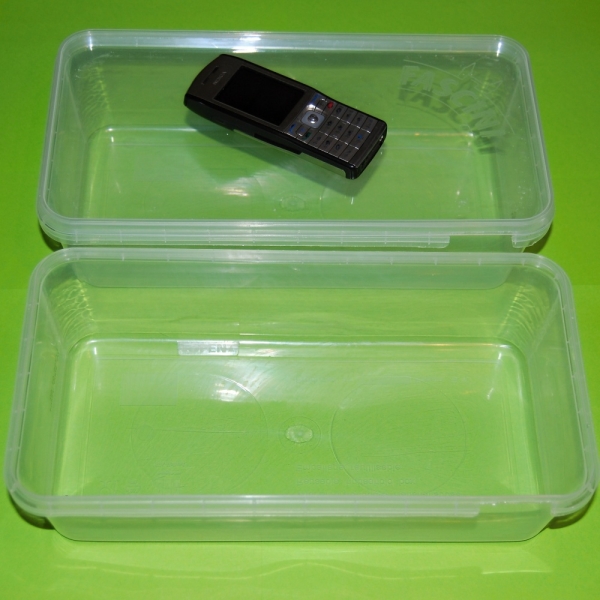 Plastový box s víkem čirý 27,5x14x7,5cm (DcP)